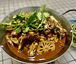 干锅牛蛙的做法