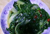 炒小白菜的做法