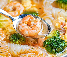 虾仁魔芋汤的做法