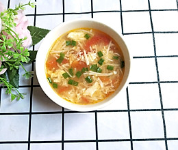 #今天吃什么#番茄金针菇鸡蛋汤的做法