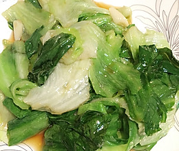 炒包生菜的做法
