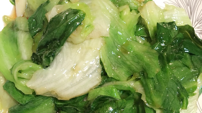 炒包生菜的做法