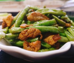 豆角炒肉（家常做法）的做法