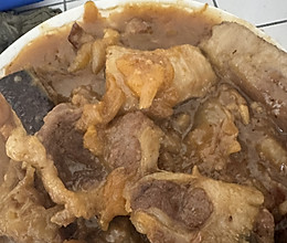 苹果炖梅肉的做法