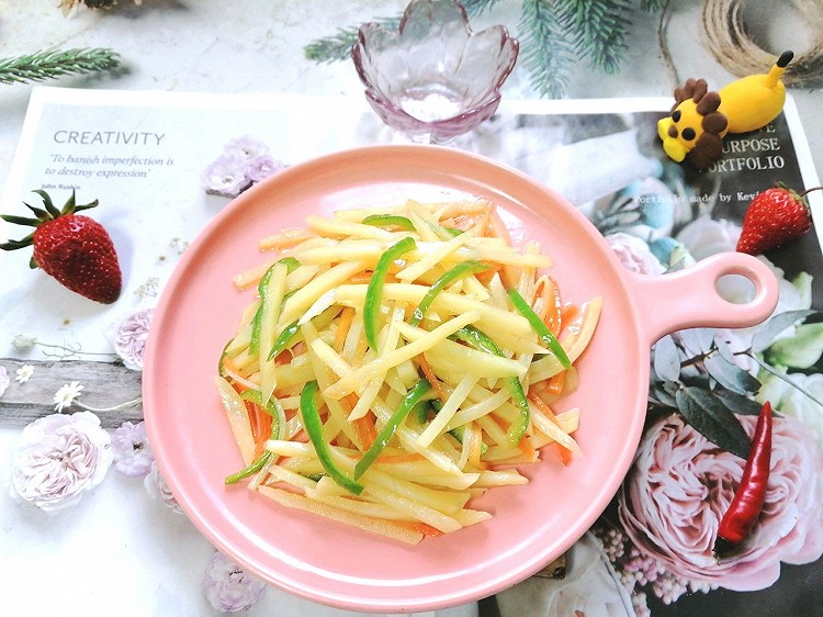 青椒炒土豆丝的做法