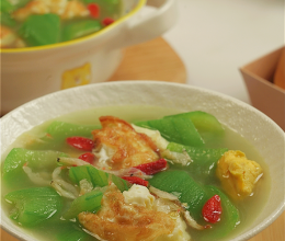 【宝宝辅食】丝瓜鸡蛋汤的做法