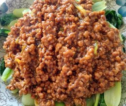 肉糜油菜的做法