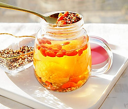 #宅家厨艺 全面来电#菊花枸杞藜麦茶的做法