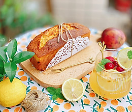 百香果磅蛋糕＆蔓越莓百香果柠檬气泡水的做法