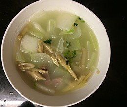 咸肉扁尖冬瓜汤的做法