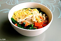 青菜鸡蛋方便面条#咖啡之翼第二季#的做法