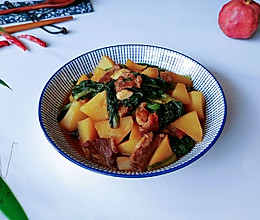 酱肉土豆小白菜的做法