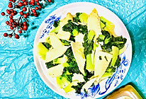 #太太乐鲜鸡汁芝麻香油#塔菜炒冬笋的做法