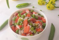 豌豆腊肠饭的做法