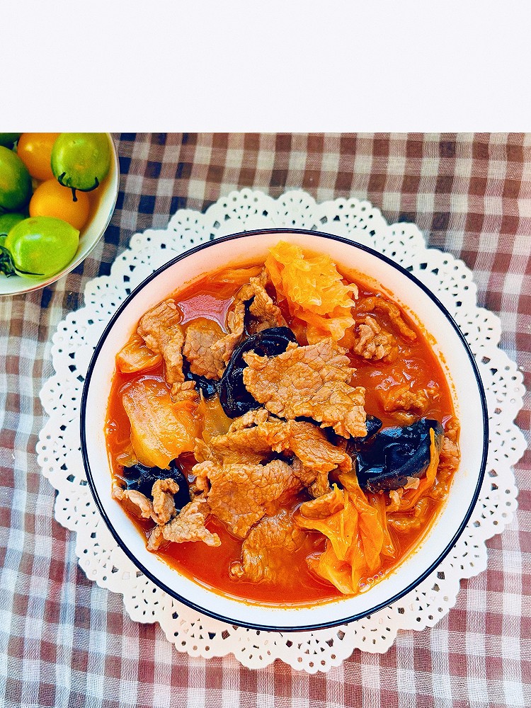 牛肉火锅（一人份）的做法