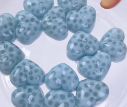 蓝椰爱心奶冻，适合夏天的清新甜品，好看好吃，简单易做的做法