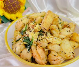 #刘畊宏女孩减脂饮食#鸡蛋炒玉米花卷的做法