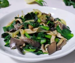 葱香蘑菇乌塌菜的做法