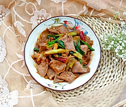 葱爆猪舌的做法