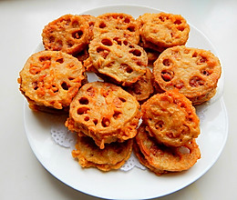 香炸藕饼的做法