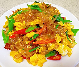 解馋又下饭~粉条炒鸡蛋的做法