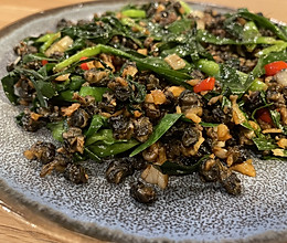 韭菜炒螺丝肉的做法
