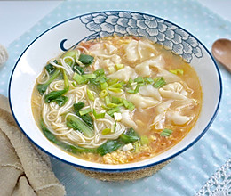 番茄蛋汤馄饨面的做法