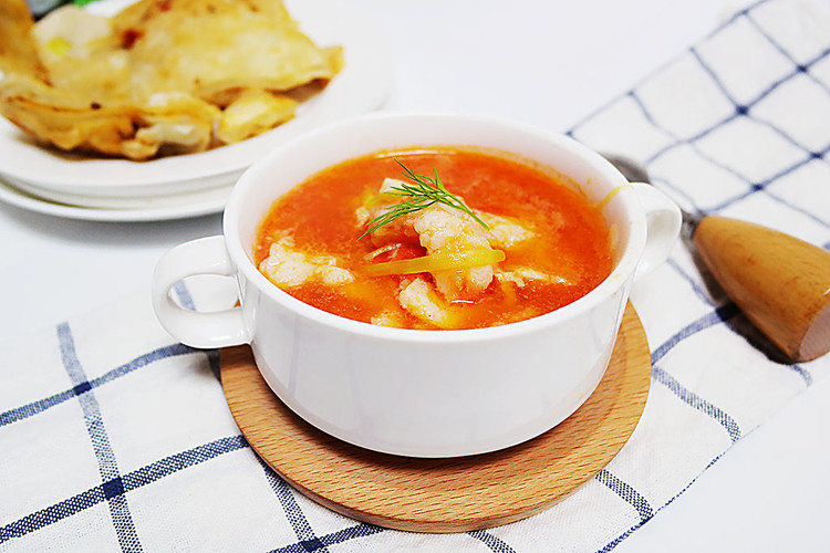 番茄鱼片汤的做法