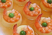 日本豆腐蒸虾仁的做法