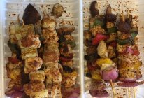 彩蔬鸡肉串的做法