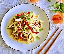 #少盐饮食 轻松生活#交白炒肉丝的做法