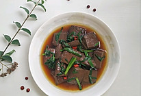 韭菜鸭血的做法