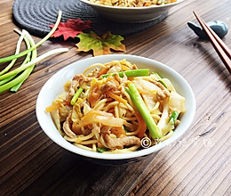 三丝炒面的做法