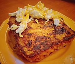 #换着花样吃早餐#元气早点｜肉桂黄油煎吐司的做法