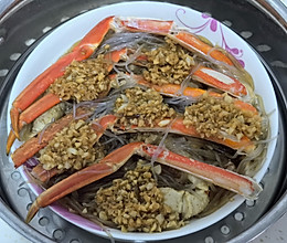 蒜蓉粉丝蒸松叶蟹的做法