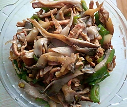 蘑菇炒肉丝的做法