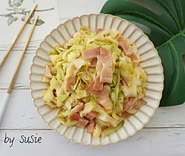 包菜炒培根的做法