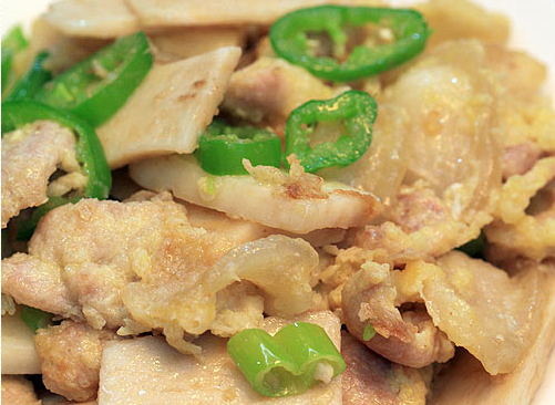山药炒肉片的做法