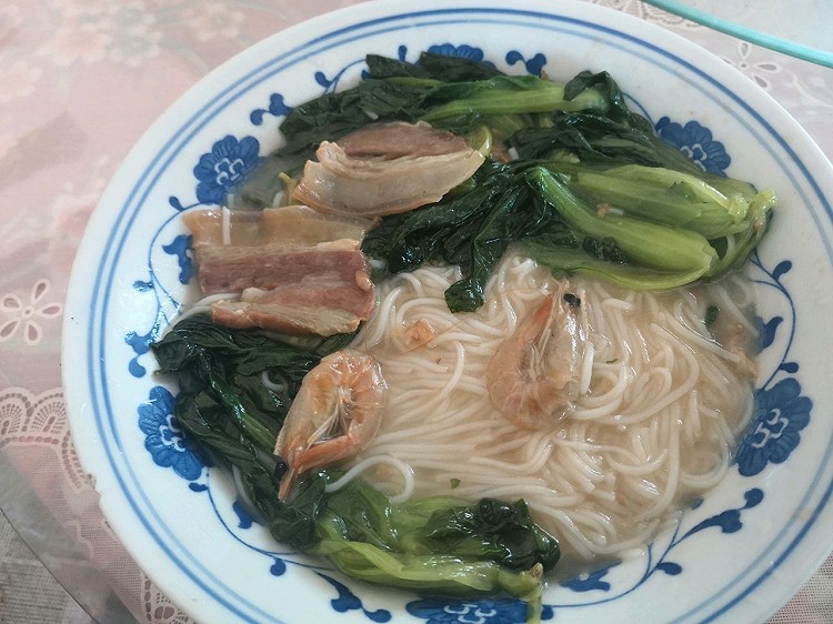 简食青菜面的做法