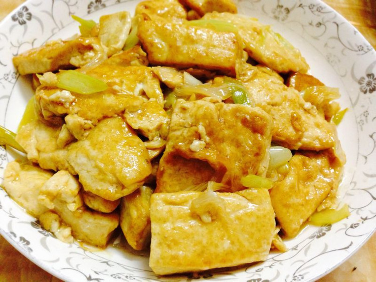大葱烧豆腐的做法