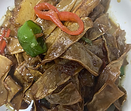 #一学就会快手菜#红烧肉焖干刀豆的做法