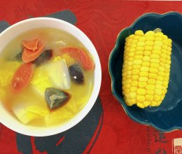 白菜皮蛋豆腐汤的做法