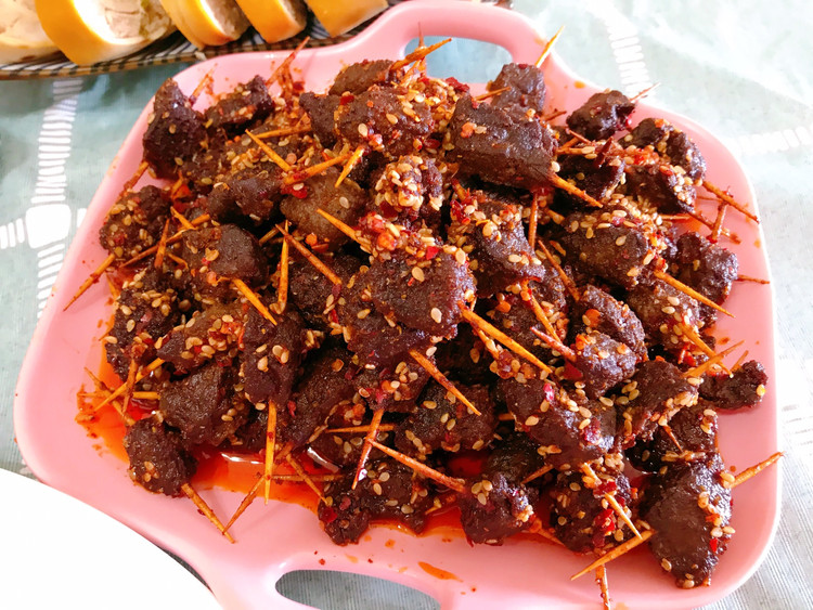 牙签牛肉的做法