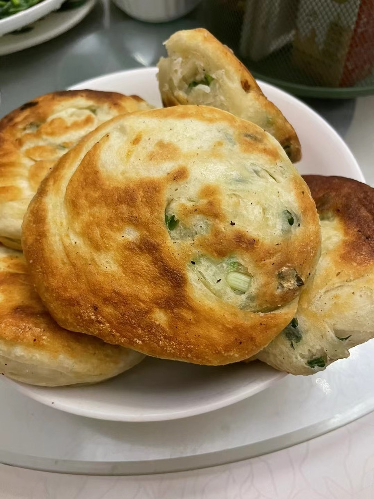 简易葱油发面饼的做法