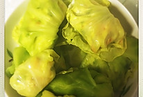 菜叶素菜包，减肥低卡~的做法