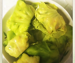 菜叶素菜包，减肥低卡~的做法