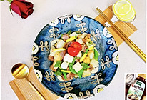 #百变鲜锋料理#蚝油牛粒沙拉的做法