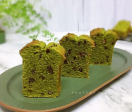 经典美味～抹茶红豆磅蛋糕的做法