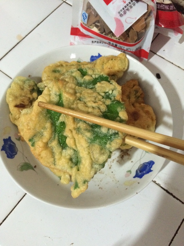 炸桑叶的做法