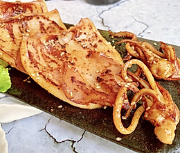 #我为奥运出食力#家庭版 烤鱿鱼的做法